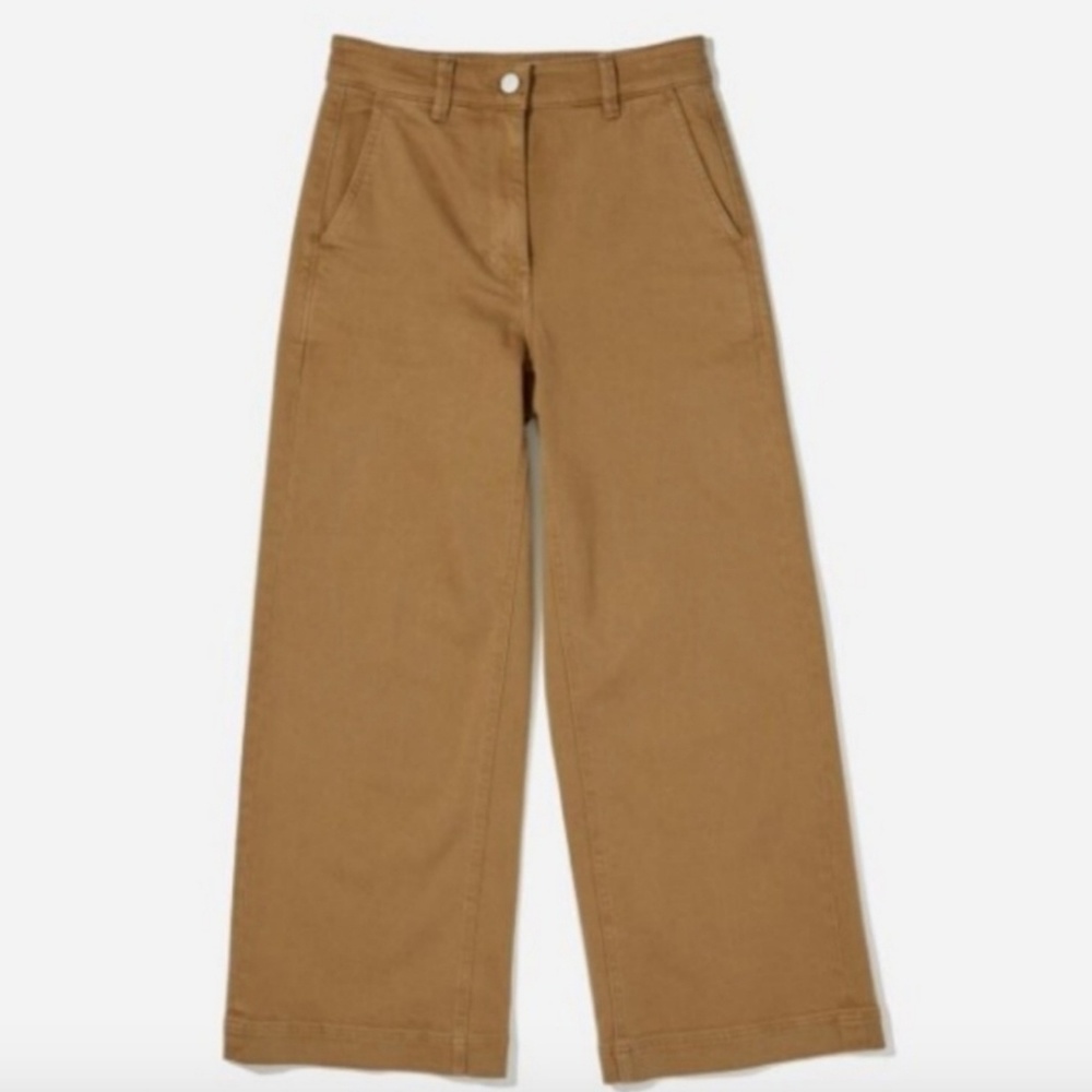 Everlane Ochre Wide Leg Crop Pant, 6